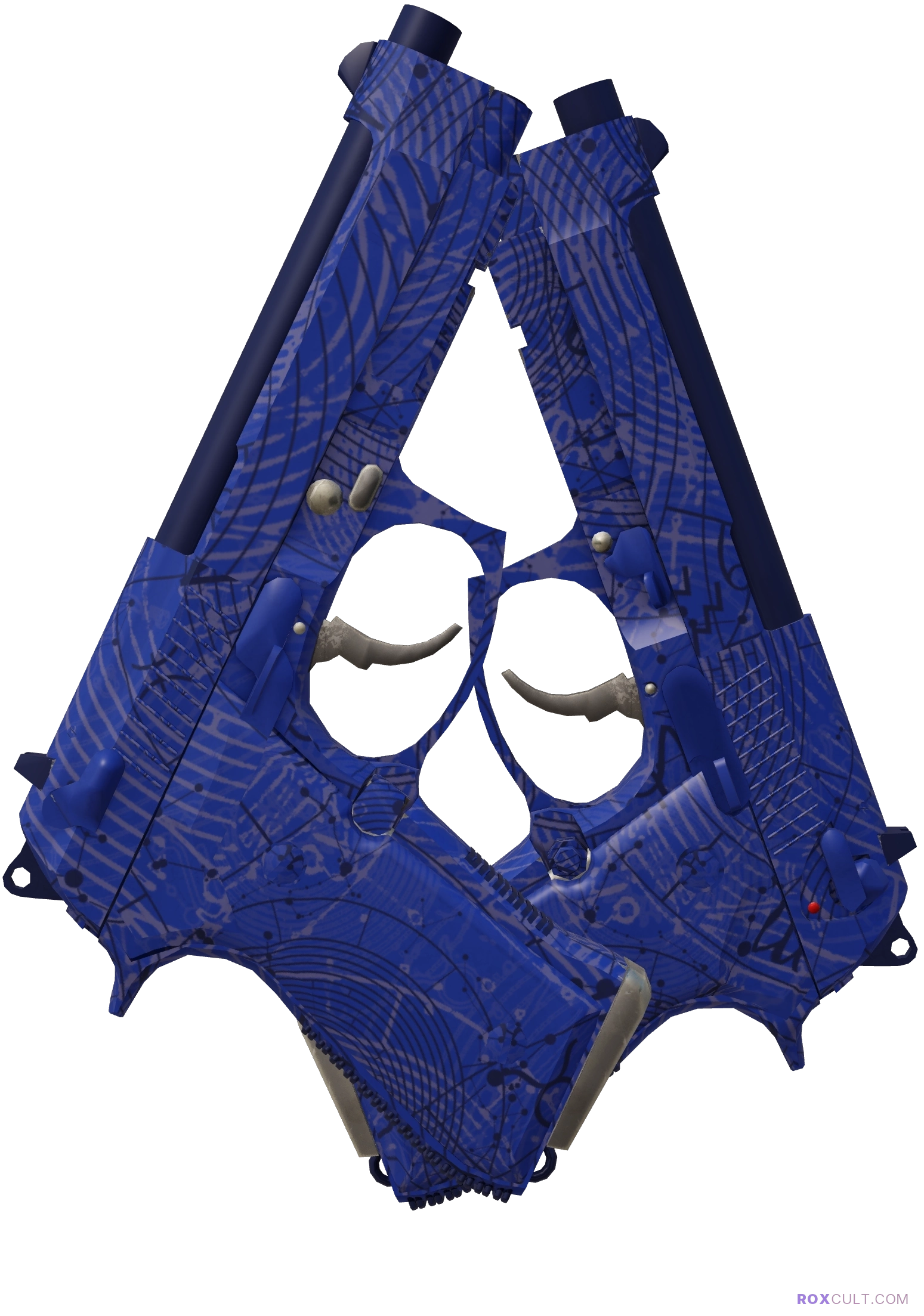 Dual Berettas | Moon in Libra (Factory New) — rox (Holo) Antwerp 2022 craft, backside view