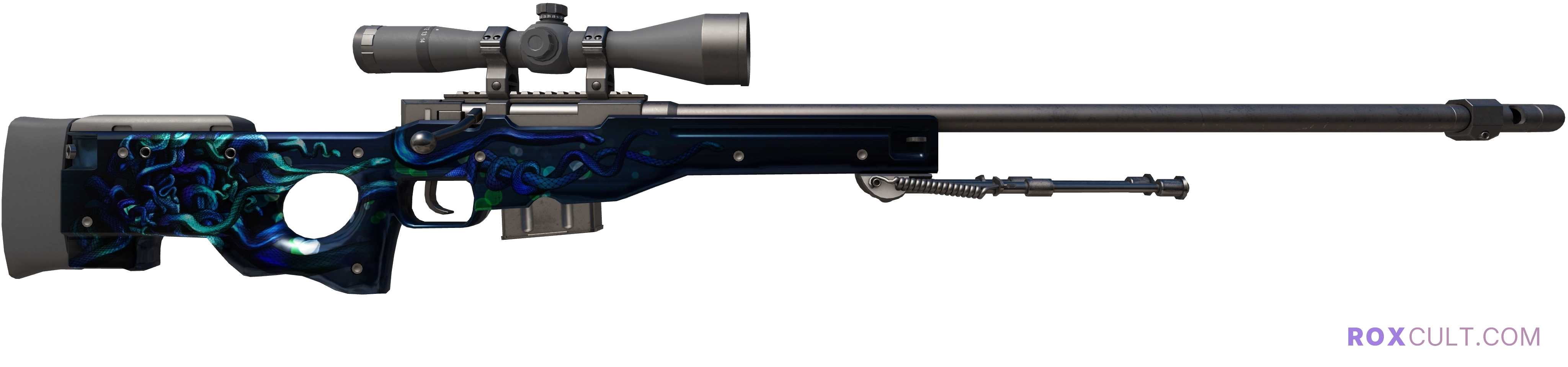 AWP | Medusa (Minimal Wear) — rox (Holo) Antwerp 2022 craft, backside view