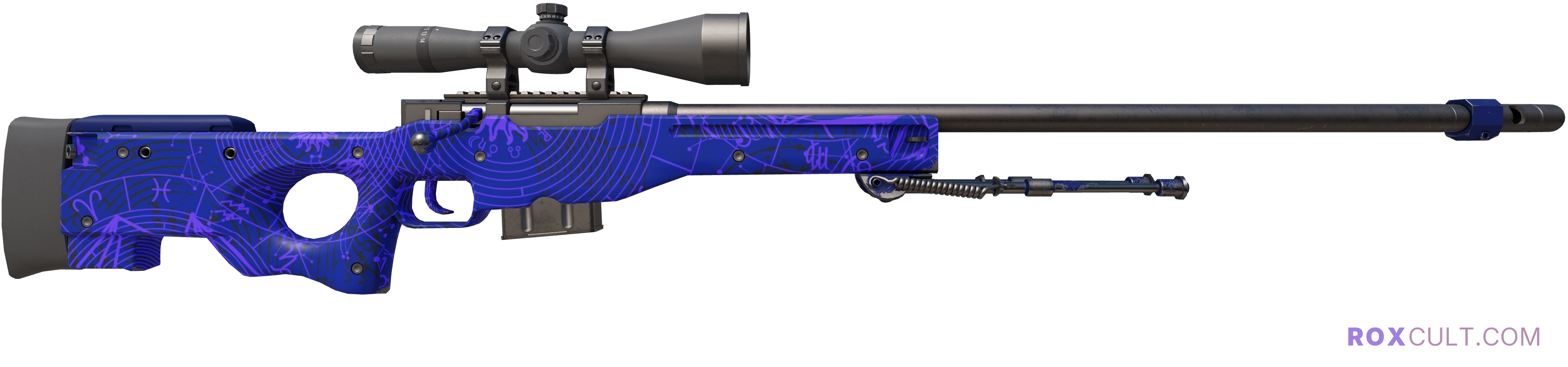AWP | Sun in Leo (Factory New) — rox (Holo) Antwerp 2022 craft, backside view