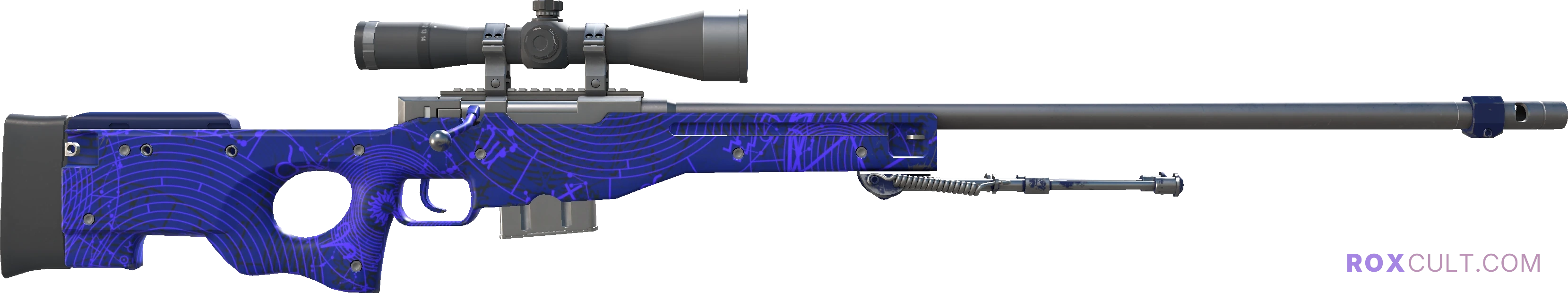 AWP | Sun in Leo (Factory New) — rox (Holo) Antwerp 2022 craft, backside view