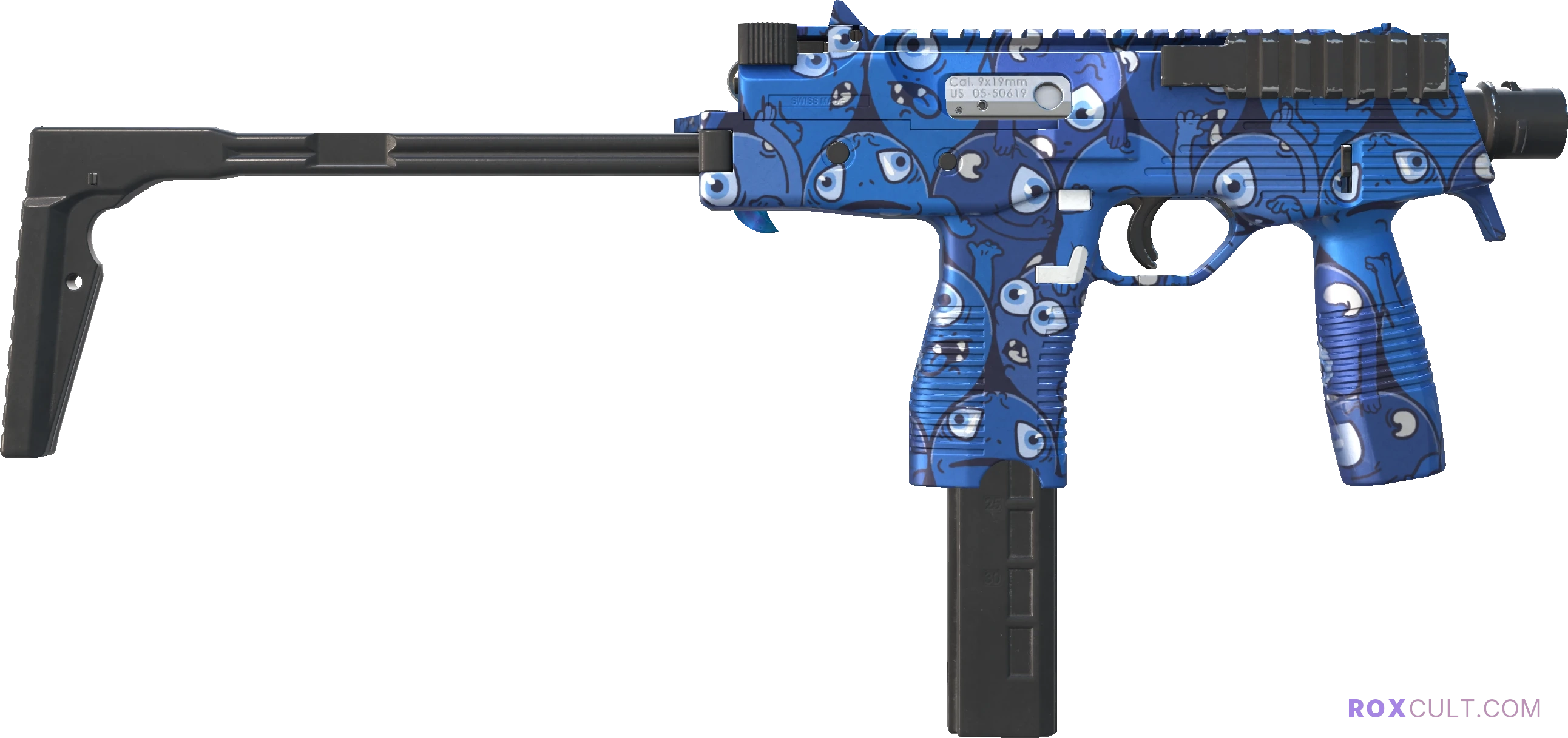 MP9 | Pandora's Box (Factory New) — rox (Holo) Antwerp 2022 craft, backside view