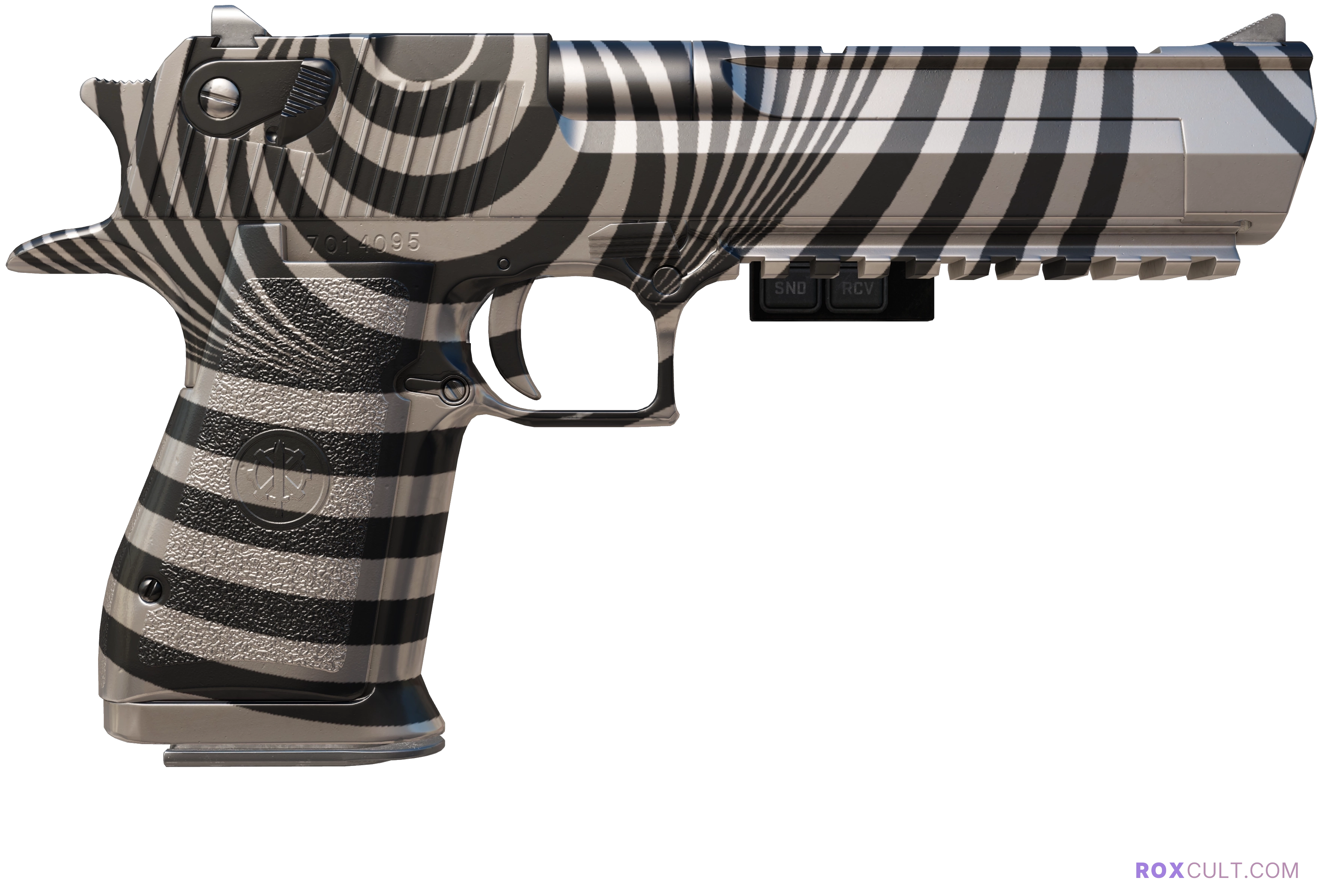 StatTrak™ Desert Eagle | Hypnotic (Factory New) — rox (Holo) Antwerp 2022 craft, backside view