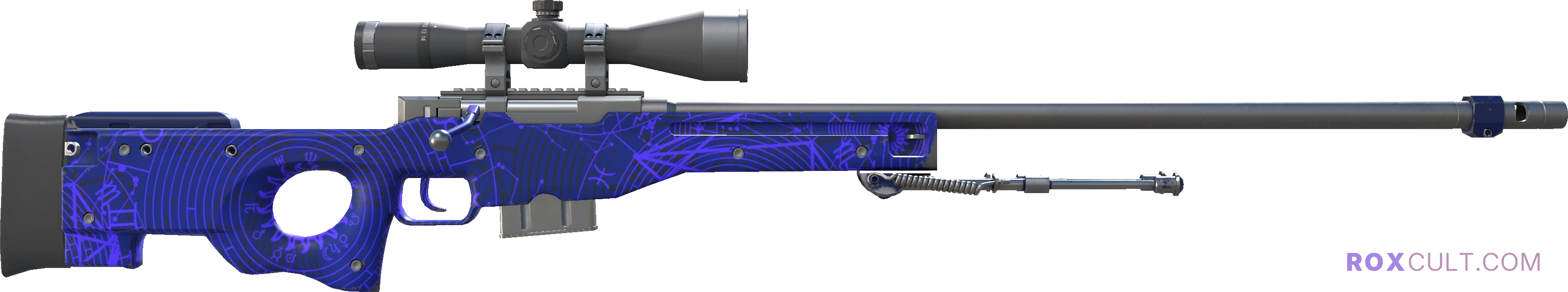 AWP | Sun in Leo (Factory New) — rox (Holo) Antwerp 2022 craft, backside view
