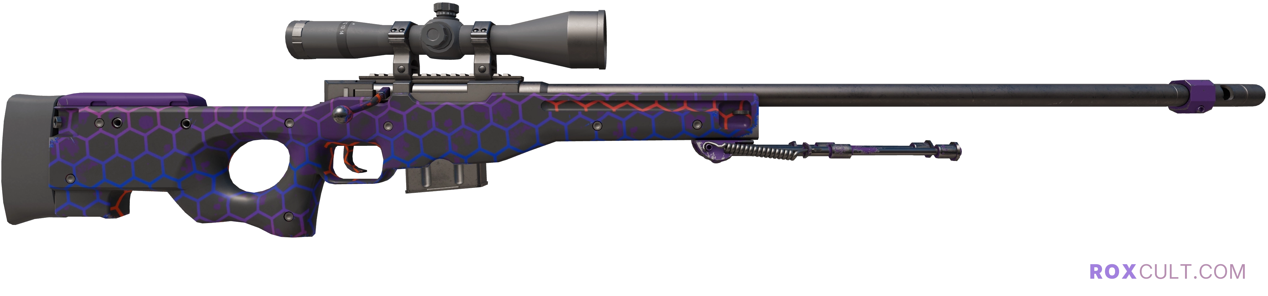 AWP | Electric Hive (Factory New) — rox (Holo) Antwerp 2022 craft, backside view