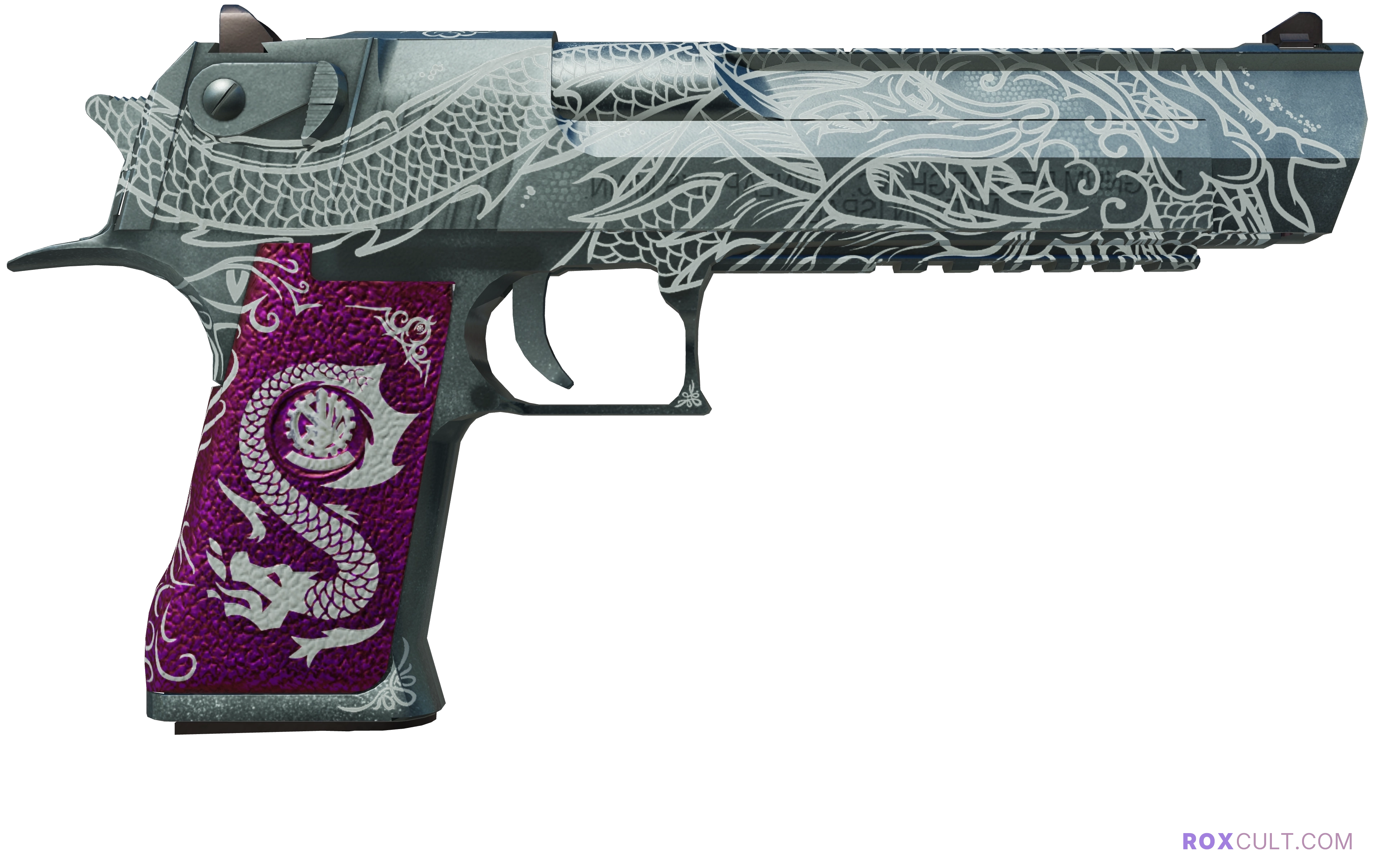 Desert Eagle | Kumicho Dragon (Factory New) — rox (Holo) Antwerp 2022 craft, backside view