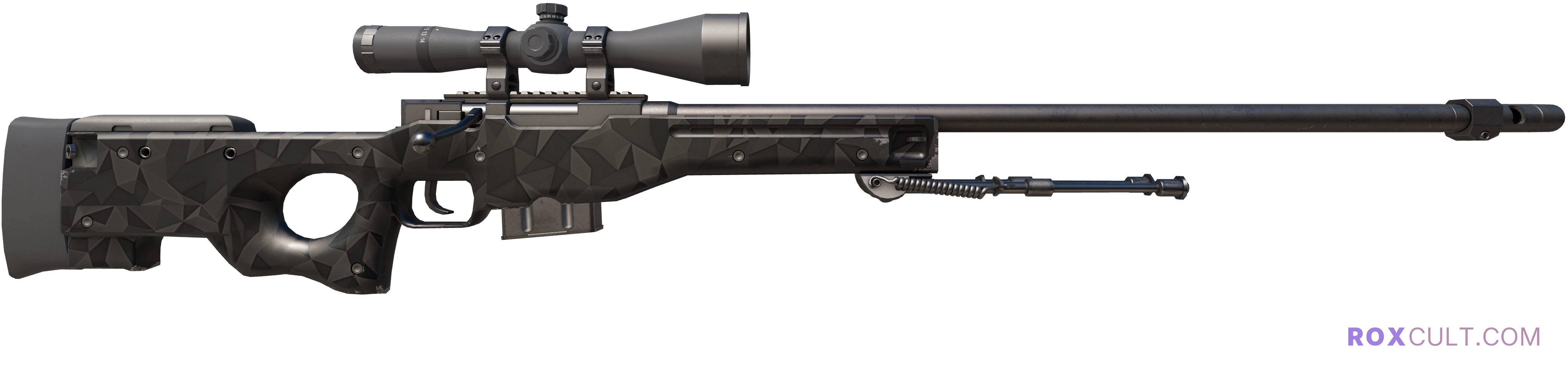 AWP | Graphite (Factory New) — rox (Holo) Antwerp 2022 craft, backside view