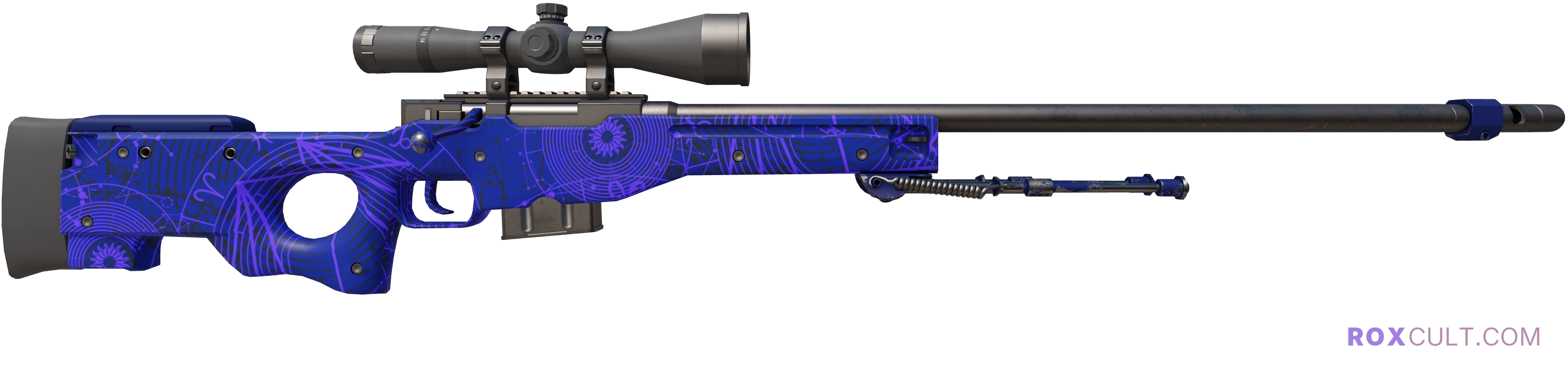AWP | Sun in Leo (Factory New) — rox (Holo) Antwerp 2022 craft, backside view