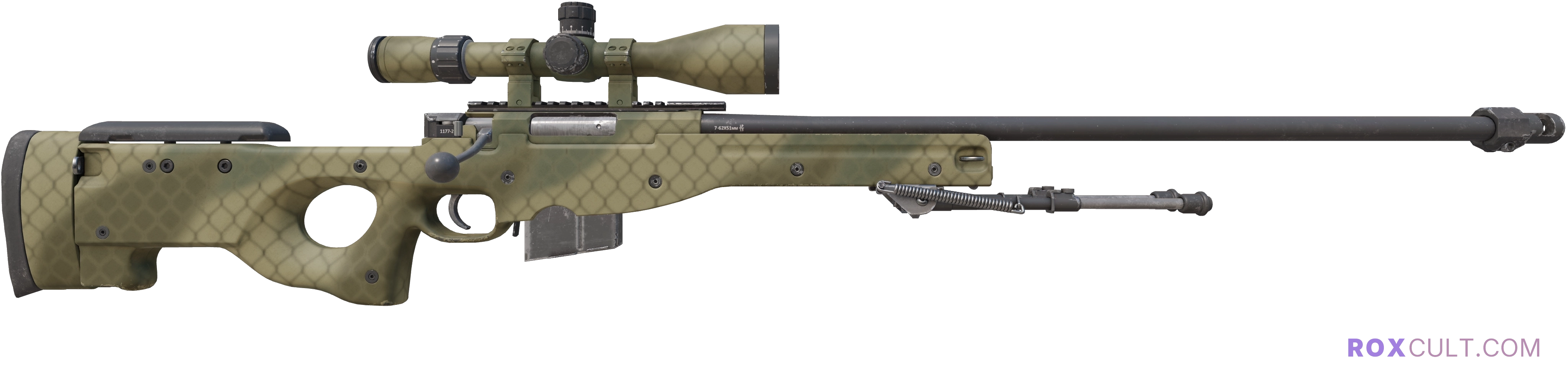 AWP | Safari Mesh (Factory New) — rox (Holo) Antwerp 2022 craft, backside view