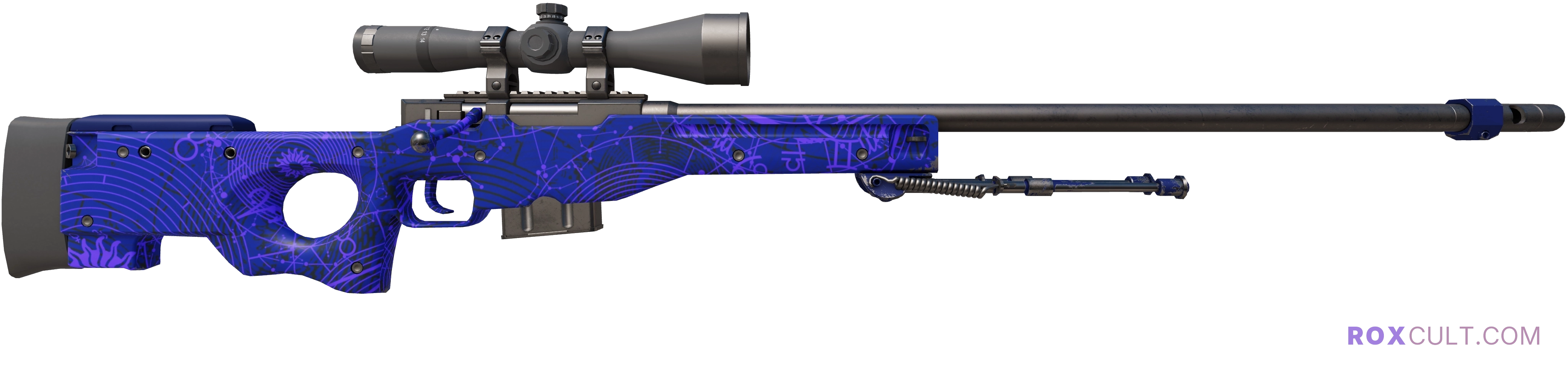 AWP | Sun in Leo (Factory New) — rox (Holo) Antwerp 2022 craft, backside view