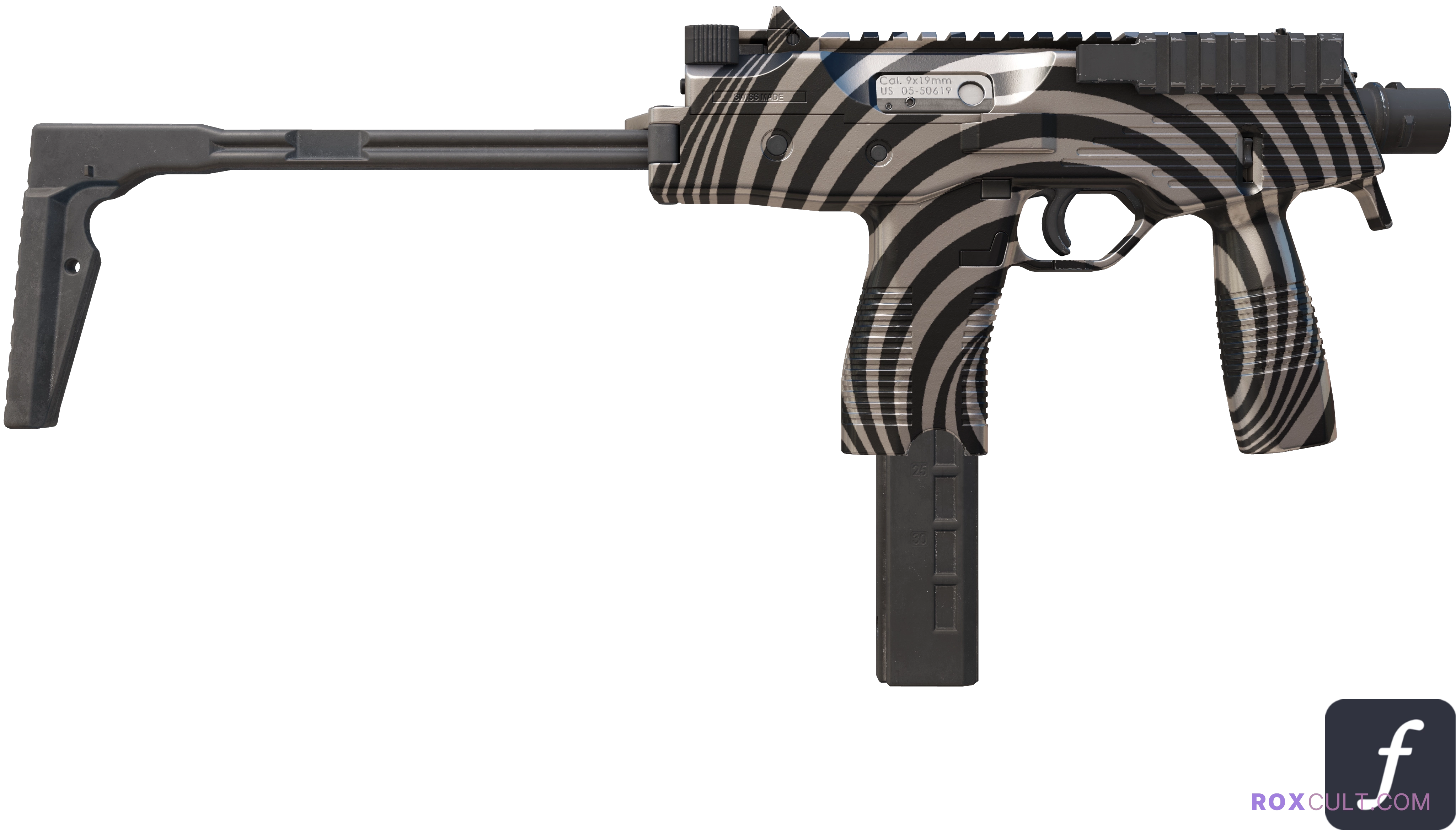 StatTrak™ MP9 | Hypnotic (Factory New) — rox (Holo) Antwerp 2022 craft, backside view