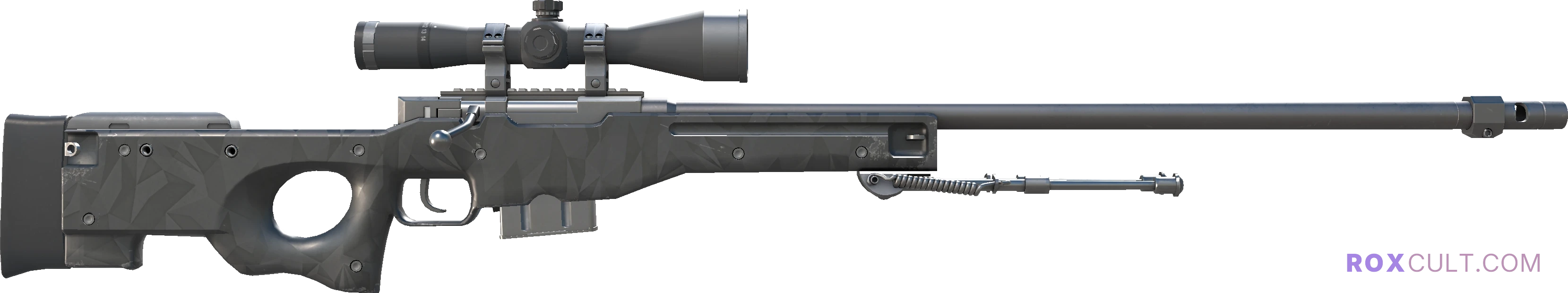 StatTrak™ AWP | Graphite (Minimal Wear) — rox (Holo) Antwerp 2022 craft, backside view